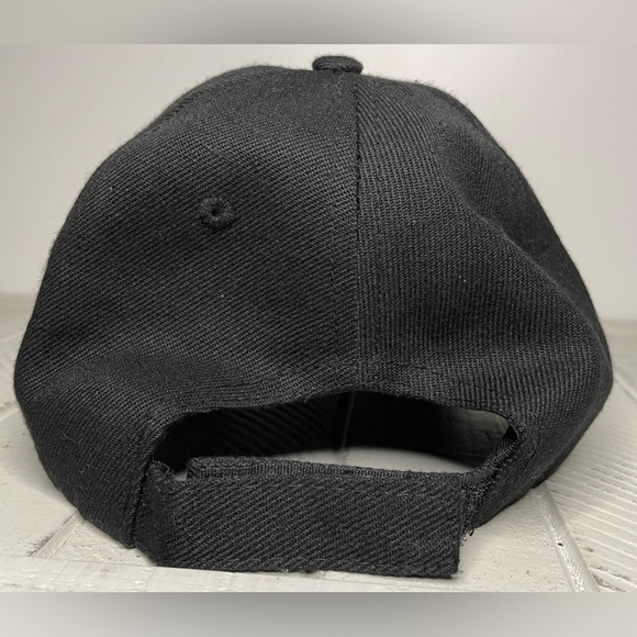 Don’t Tread on Me Embroidered Black Baseball Hat Cap w/Adj Strap - Picture 5 of 11